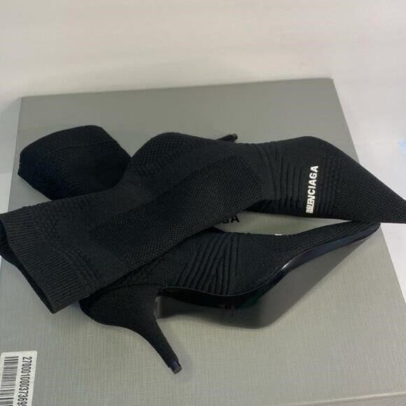 Balenciaga Women’s Knife 20 Knit High Heel Booties–Sleek, Sharp, and Chic!” - Picture 10 of 10